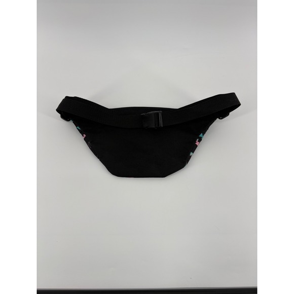 Womens Black Arrow Print Fanny Pack Waist Bag Adjustable Strap - Picture 2 of 4